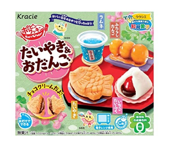 New! Popin Cookin DIY Taiyaki & Dango Japanese Sweets Kit Traditional Set & Drink Japan Mochi Ramune