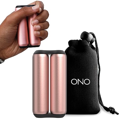 ONO Roller - Handheld Fidget Toy for Adults | Help Relieve Stress, Anxiety, Tension | Promotes Focus, Clarity | Compact, Portable Design (Full Size/Aluminum, Rose Gold) - Full Size - Aluminum - Rose Gold