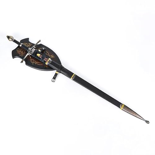 HAIAN Aragorn Lord of Rings Swords, Medieval Ranger Strider Sword, Steel Blade with Scabbard for Birthday Gift,Halloween,Christmas,Comic con or Collection,49.6 inches.