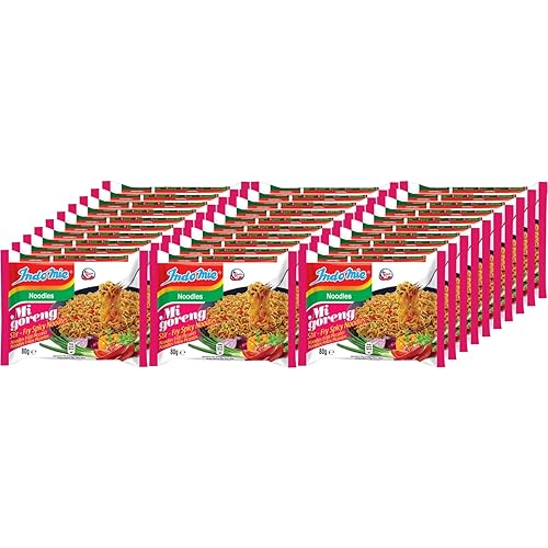Indomie Instant Fried Noodles Spicy/Hot for 1 Case (30)