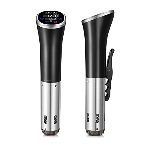 Wancle Sous Vide Sous Vide Machine Precision Cooker 1100W Sous Vide Cooker IPX7 Waterproof Immersion Circulator With Reservation Function Easy to Store (Black) - Black