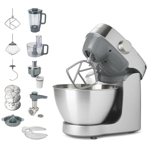 Kenwood Prospero KHC29.N0SI 6-in1 compact Stand Mixer Kitchen machine, blender, Food Processor, 4,3L bowl, 1000W, Silver - Single