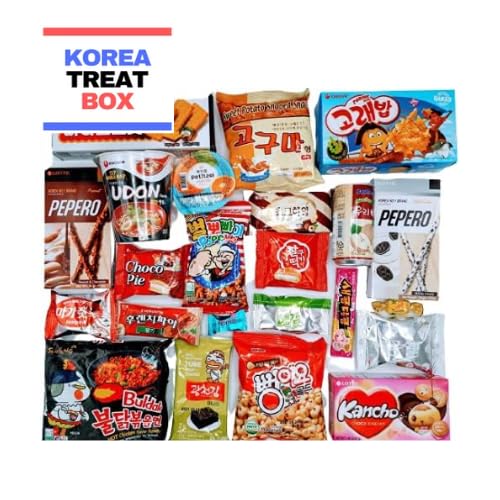 Large Korea Treat Box - Korean Snack Gift Box Full of Delicious Korean snacks. Perfect to Send as a Gift