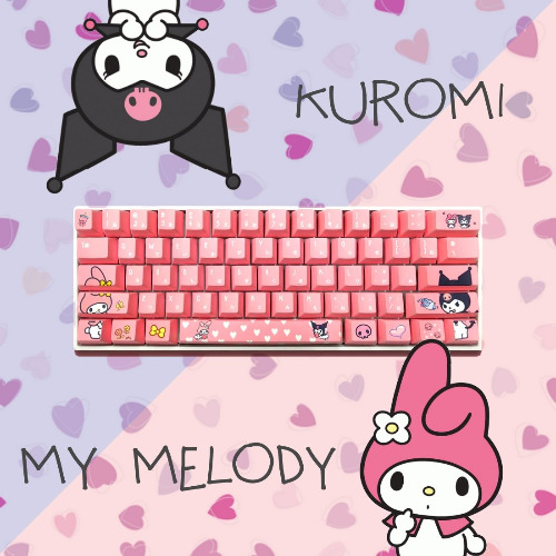 Kuromi & My Melody Keycaps