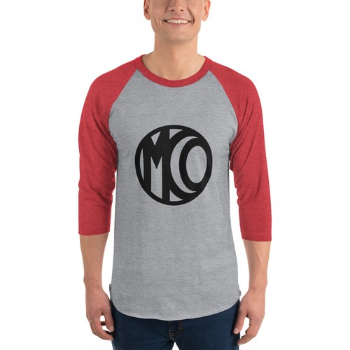MoCo LoGo Unisex Baseball T (black)