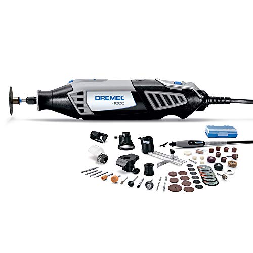 Dremel 4000-6/50-FF High Performance Rotary Tool Kit with Flex Shaft- 6 Attachments & 50 Accessories- Grinder, Sander, Polisher, Engraver- Perfect For Routing, Cutting, Wood Carving, Polishing - 4000 Rotary Tool - FFP - + 56 Accessories
