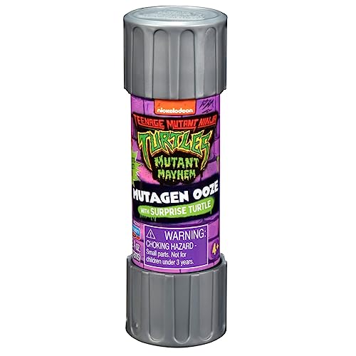Teenage Mutant Ninja Turtles 83700CO Mutant Mayhem Mutagen Ooze Canisters with Surprise Turtle. Ideal Present for Boys 4 to 7 Years and TMNT Fans
