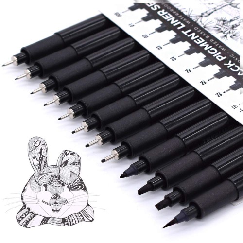 Black Markers 12 piece - 15€