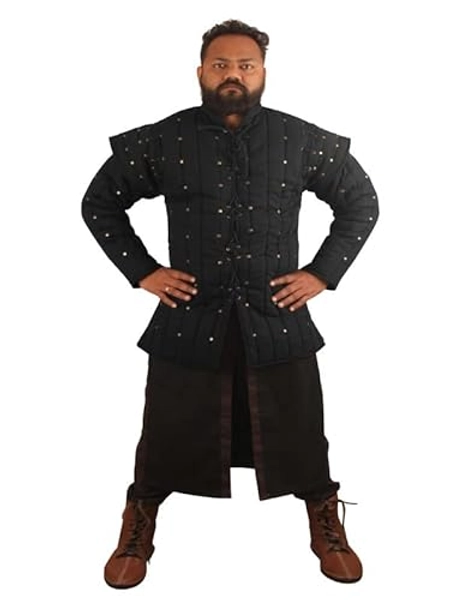 Medievals Thick Padded Gambeson Coat Aketon Jacket Armor Cotton Fabric