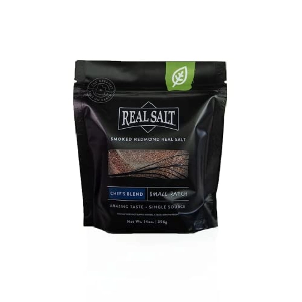 REDMOND Real Salt Chef’s Blend Smoked Salt, 14 oz pouch