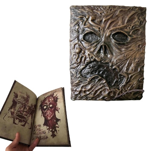 Rainao Necronomicon Evil Dead Book – Harz-Notizbuch-Dekorationen, Horrorfilm-Requisitengeschenke, Necronomicon Evil Dead Book, Dead Spellbook für Home Desktop Ornament - 