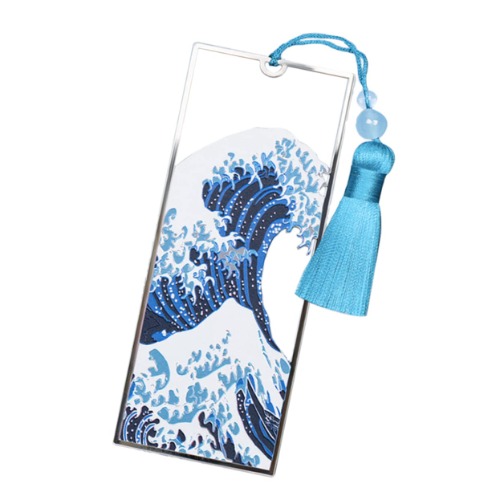 MERRYHAPY Metal Sea Wave Bookmark