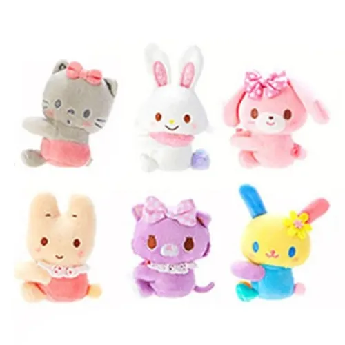 Bonbonribbon Usahana Bunny Plush Clip Kawaii Stuff Cute Plushie Kids Toys for Girls Children Small Gift