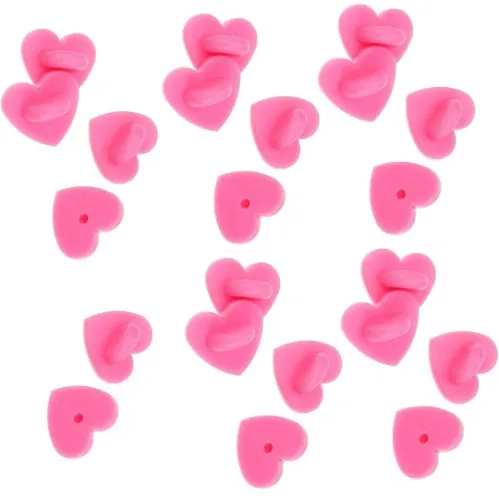 EXCEART 100pcs Rubber Pin Backs