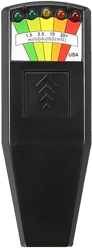 Hot LED EMF Meter Magnetfelddetektor Ghost Hunting Paranormal Equipment Tester, elektrionisch, EMFmeter - Schwarz - Einheitsgröße
