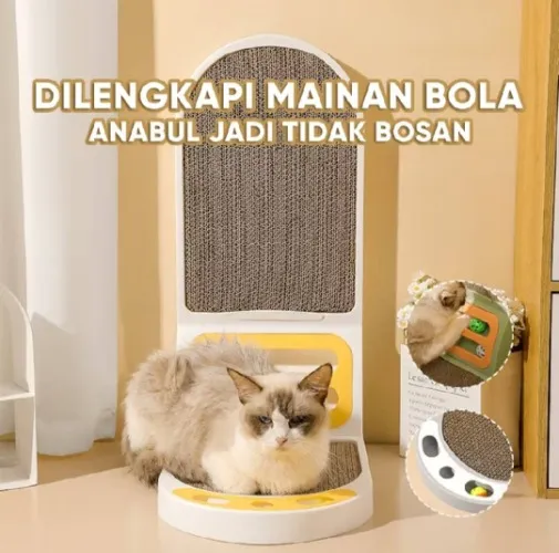 A cool cat toy scratcher BALLS