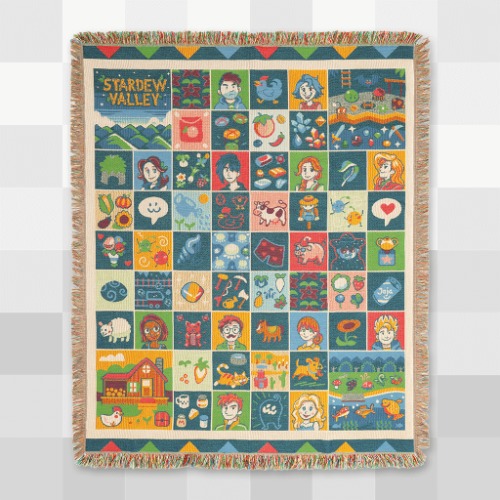 Farmhouse Patchwork Throw Blanket | Default Title