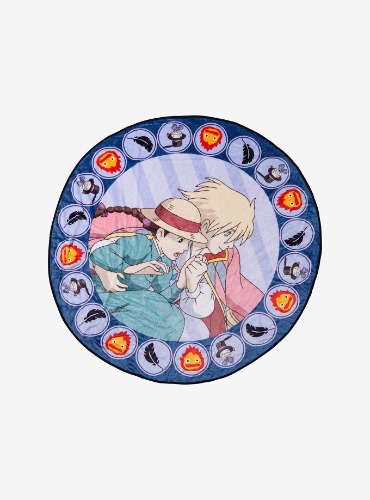 Studio Ghibli Howl's Moving Castle Sophie & Howl Round Fleece Throw - BoxLunch Exclusive