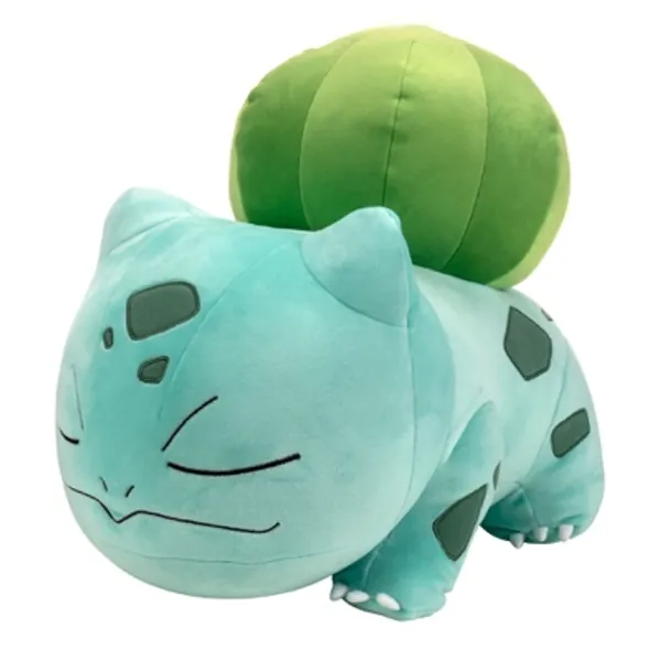 Pokemon 18” Plush Sleeping Bulbasaur - Cuddly Pokémon - Must Have for Pokémon Fans - Plush for Traveling, Car Rides, Nap Time, and Play Time