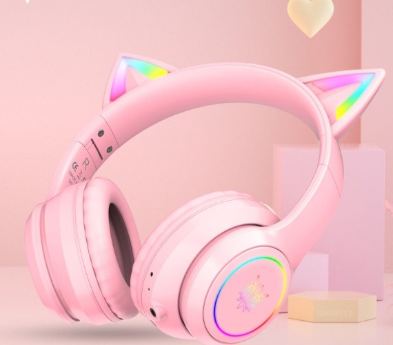 RGB Gaming 7.1 Stereo Noise Reduction Bluetooth Headset | Pink