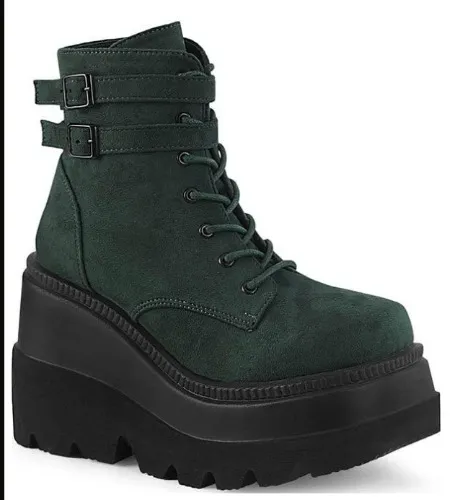 SHAKER-52 [Emerald] | PLATFORM BOOTS [PREORDER] - US 09 [WOMENS]