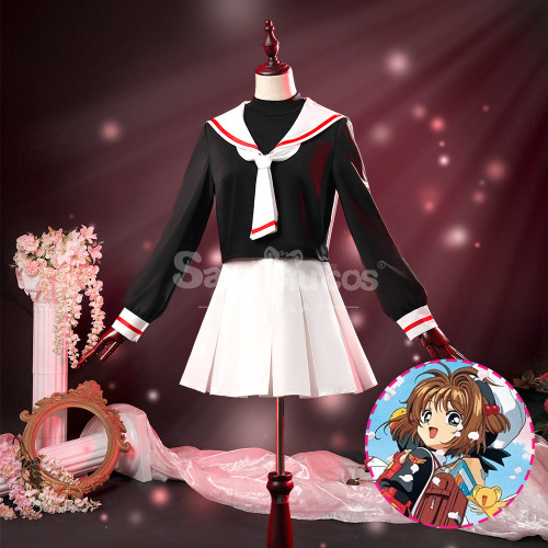 Anime Cardcaptor Sakura Cosplay Sakura Kinomoto Uniform Cosplay Costume - XL