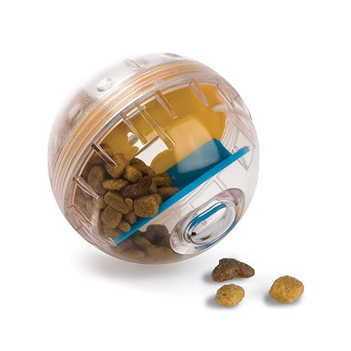 Pet Zone IQ Treat Ball Interactive Dog Ball - 3" Puzzle Treat Dispenser, Durable, Slow Feeder, for All Dog Breeds, Toys to Keep The Busy and Enrichment - 3 inch (Pack of 1) - 1
