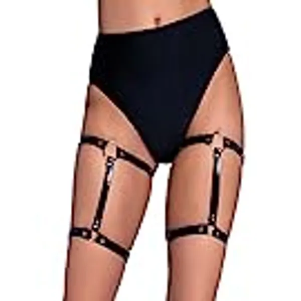 Leg Avenue Women's Elastic Thigh High Garter Suspenders