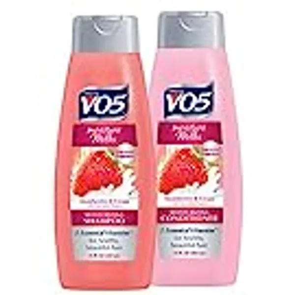 Alberto V05 Moisture Milks Strawberries & Cream Moisturizing Shampoo & Conditioner Set (12.5 fl.oz) by High Ridge Brands Co