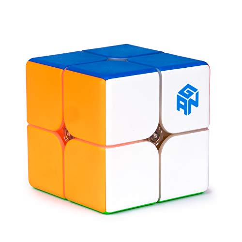 GAN 249 V2, 2x2 Gans Speed Mini Cube Puzzle Toy 2x2x2 Cube 49mm (Stickerless) - 2x2
