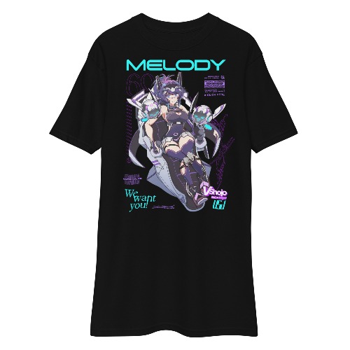 Mecha Pilot - Lewd Cadet - Graphic Tee | Black / XL