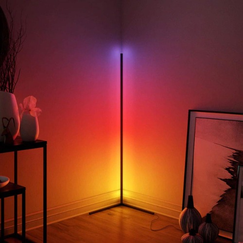 Wise Home Products Color Changing Corner Lamp - Modern RGB Multicolored Light - Amazing Minimalist Ambient Dimmable LED Lighting