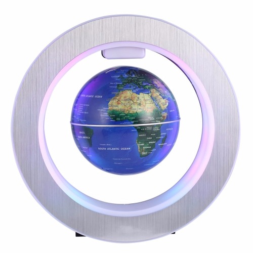 Magnetic Levitating LED Globe - Blue