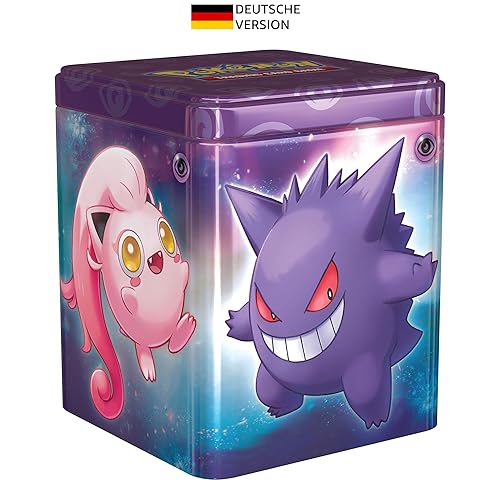 Pokémon-Sammelkartenspiel: Stapel-Tin-Box Psycho (3 Boosterpacks & 2 Stickerbögen) - Psycho