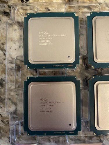 Matched Pair (2) Intel Xeon E5-2697 v2 SR19H 2.7GHz LGA 2011 130W CPU USA Seller