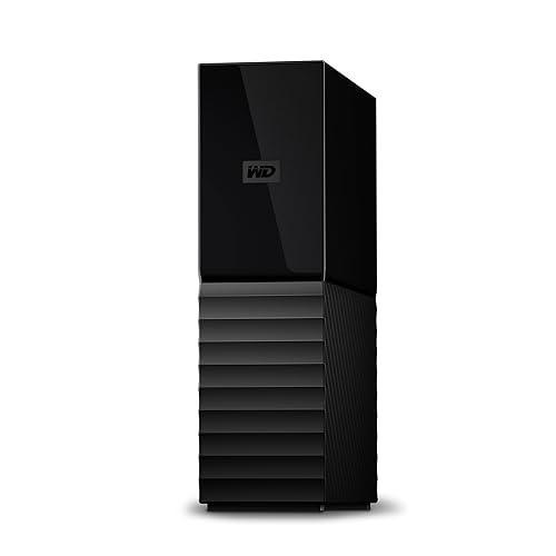 WD 12TB My Book Desktop External Hard Drive, USB 3.0, External HDD with Password Protection and Auto Backup Software - WDBBGB0120HBK-NESN - 12TB - Single Drive