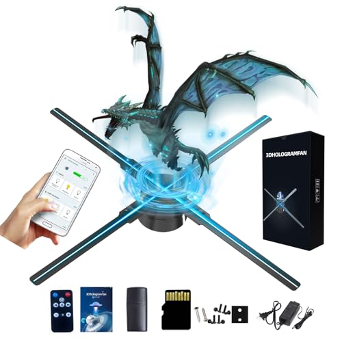 3D Hologram Fan, 3D Hologram Projector HD LED 2000*1444PX Resolution