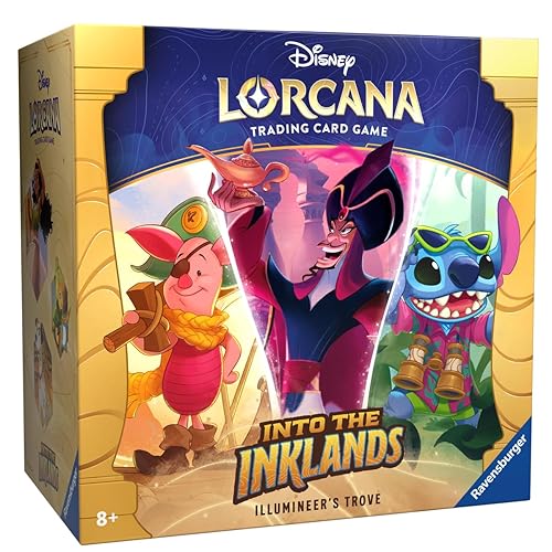 Ravensburger Disney Lorcana Trading Card Game for Adults & Kids Age 8 Years Up - Illumineer's Trove Set 3: Into The Inklands - Collectable TCG, Black