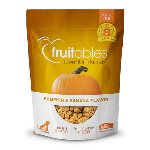 Fruitables Dog Treats Pumpkin & Banana Flavor, 7 oz - 7 Ounce (Pack of 1) - Pumpkin and Banana