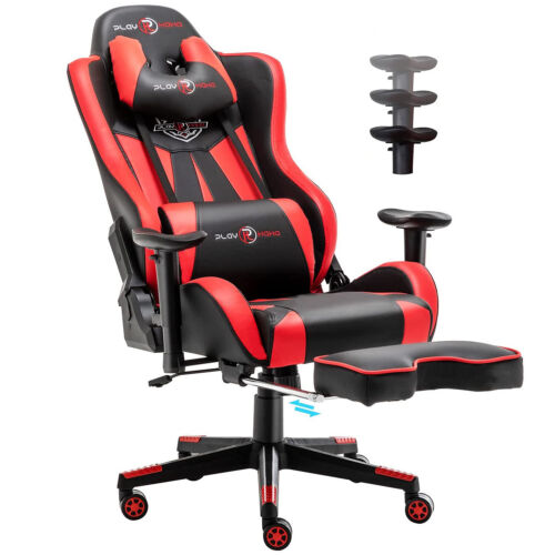 Ergonomic Gaming Racing Chair Leather Office Chair Swivel Computer Desk Seat  | eBay