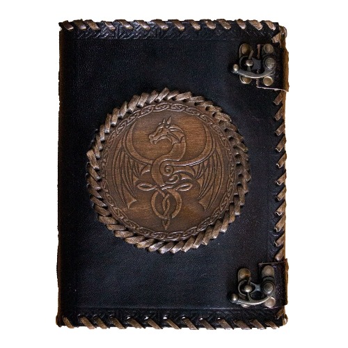 Dragon Crest Leather Notebook