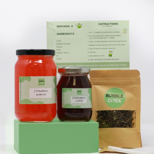 Bubble Tea Fruit Tea Kit (More Bubbles) | Peach / Pineapple