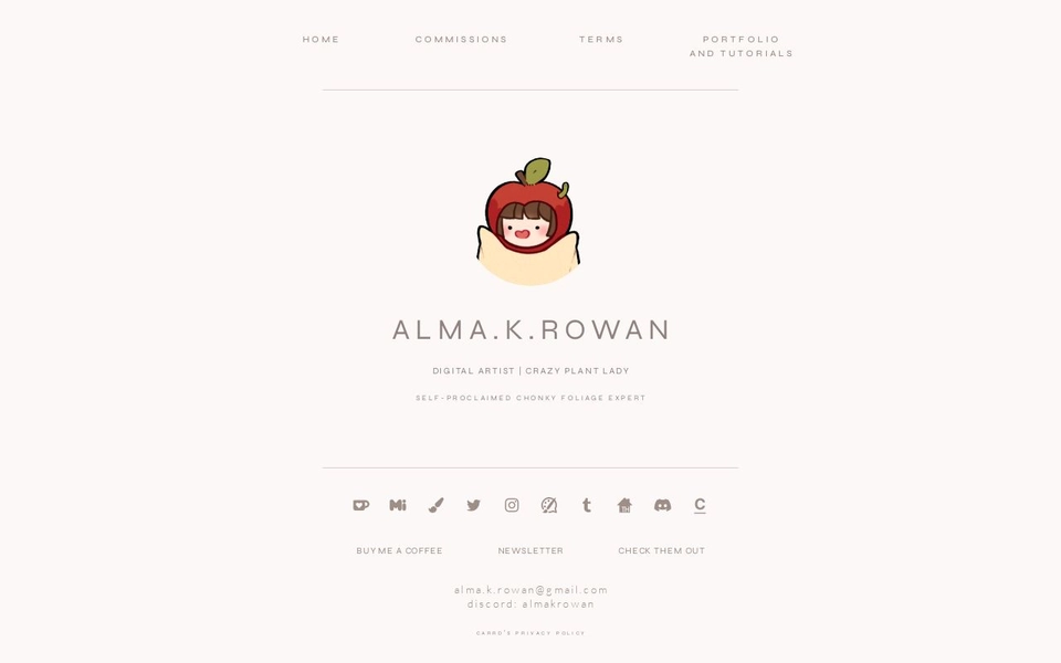 Commission Alma K. Rowan for me