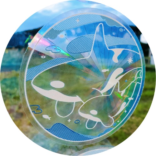 Center for Whale Research Donation Decal (4"Diffraction Decal)