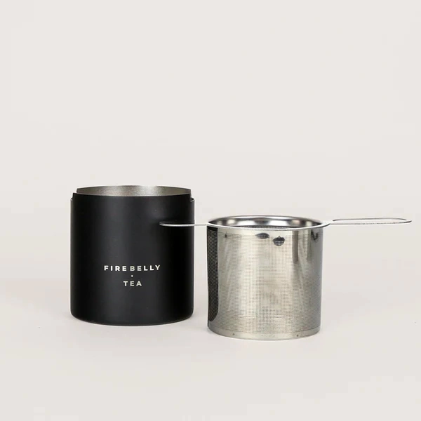 Tea Strainer + Resting Cup | Noir