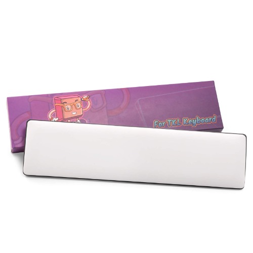 LTC Keyboard Wrist Rest, Cushion Support Pads for Keyboard, for Office, Gaming, Computer PC Laptop Mac Typing, with PU Leather & Anti-Slip Rubber Base, Angle Inclined (80% Tenkeyless, White) - White 80% Tenkeyless