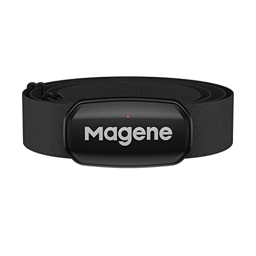 Magene H303 Heart Rate Monitor, Heart Rate Sensor Chest Strap, Protocol ANT+/Bluetooth, Compatible with iOS/Android APPs - H303