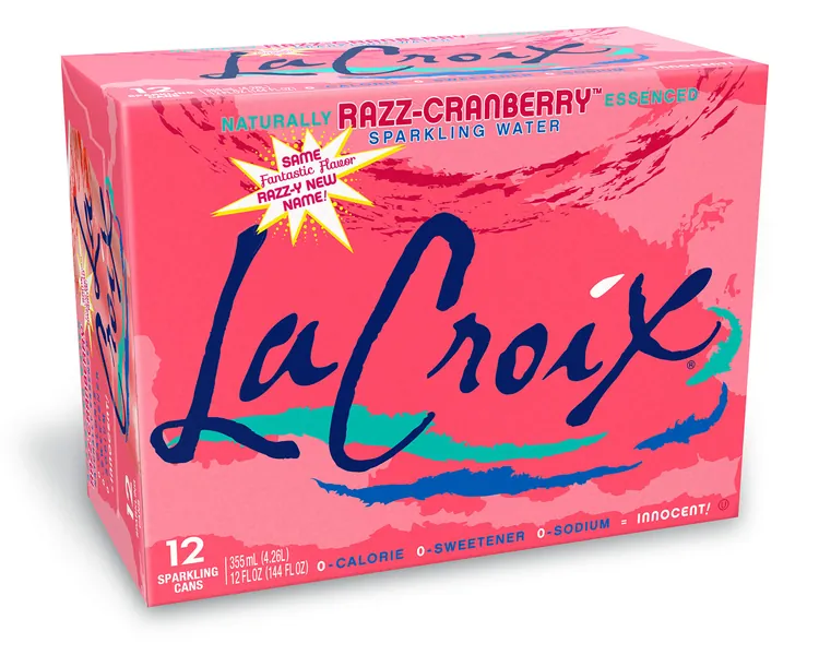 LaCroix, Sparkling Water, Razz-Cranberry, 12 Fl Oz (Pack of 12) - Cranberry Raspberry