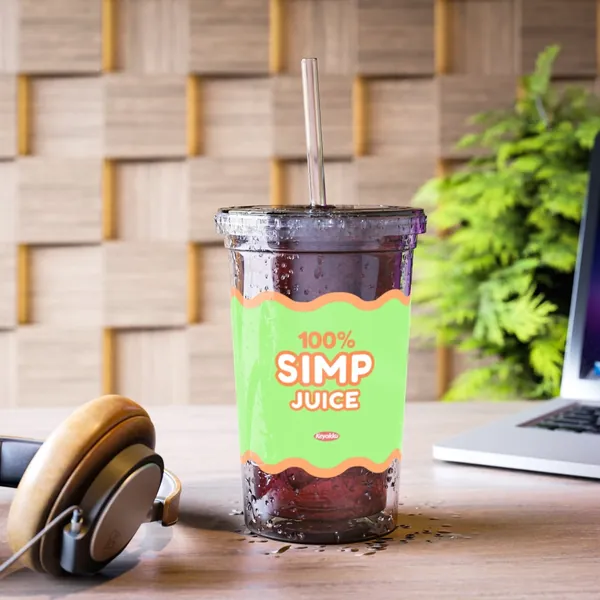 Simp Juice Boba Bubble Tea Cup Meme Gag Gift Twitch Vtuber Gamer Streamers Fans