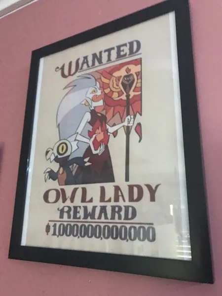 Eda The Owl Lady Wanted Framed Picture (The Owl House)